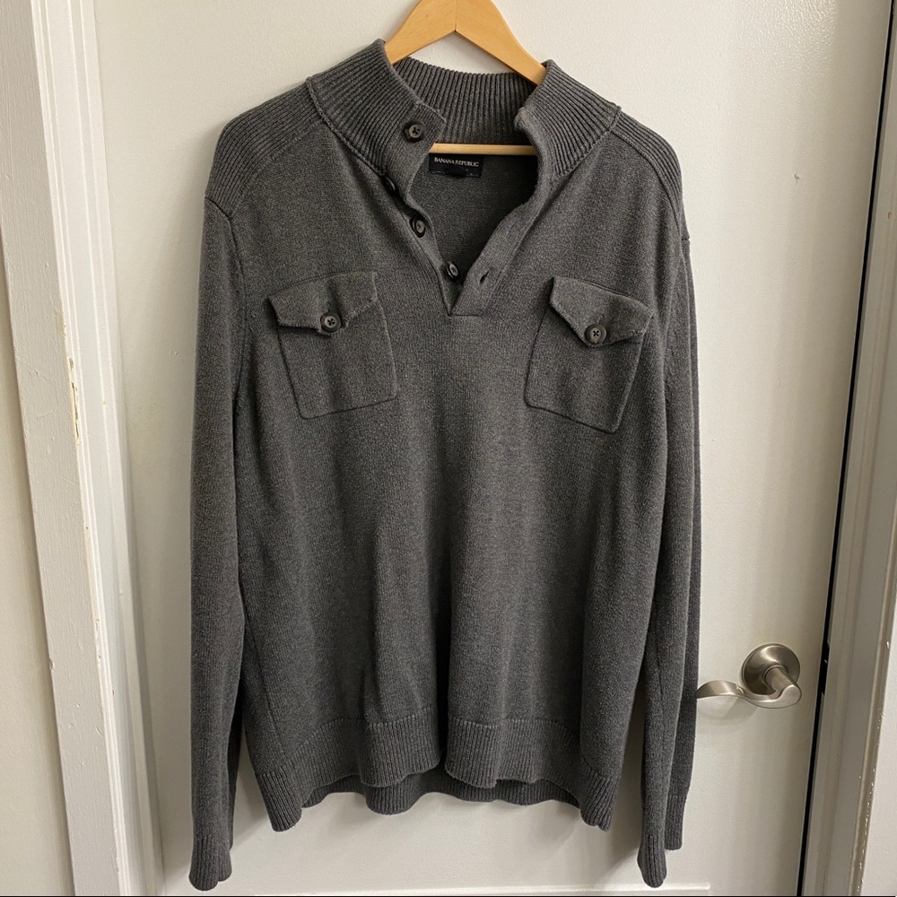 Banana Republic Men’s Gray Sweater XL